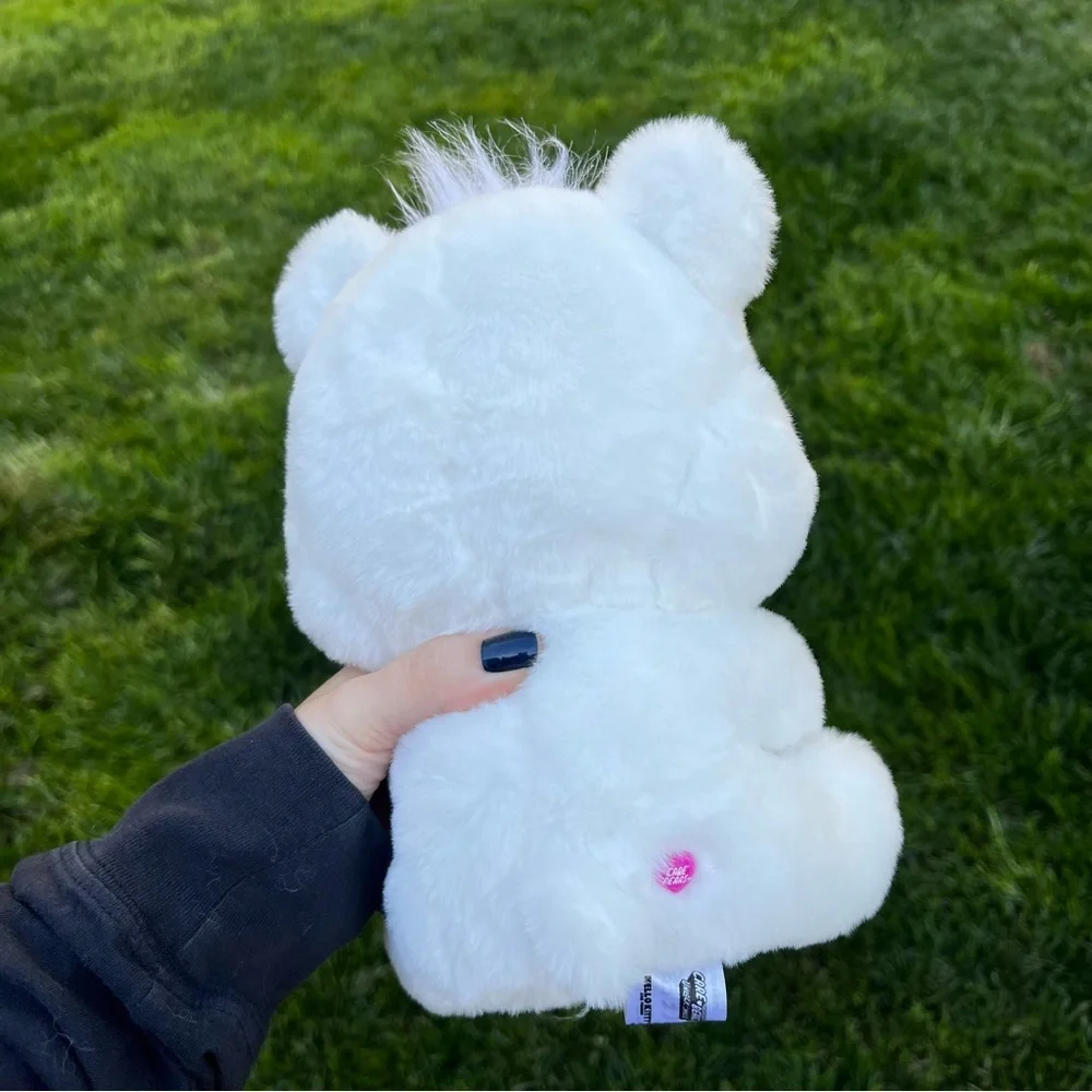 Sanrio Hello Kitty x Care Bears Cheer Bear Plush White Rainbow 10
